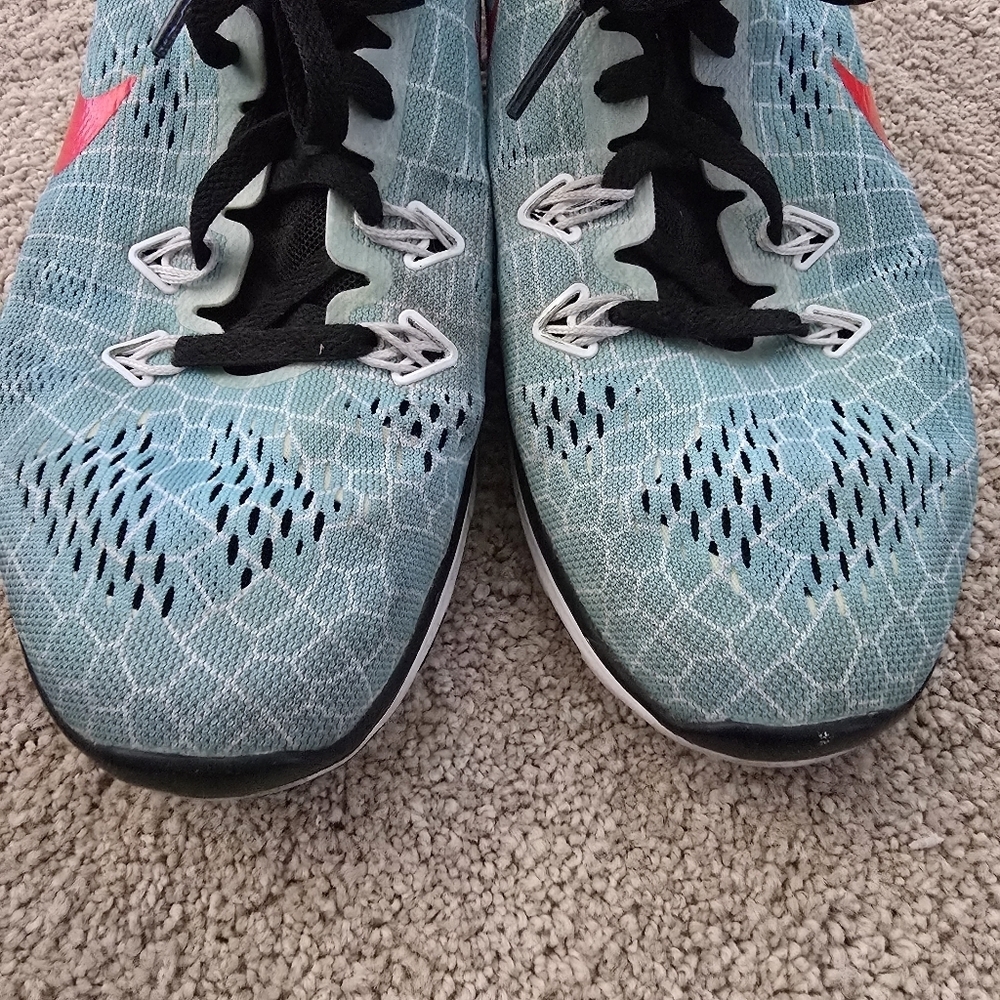 Nike Free 5.0 TR Fit 5 Print Women's Training Shoes Size 6.5 Blue Pink Athletic - Picture 6 of 12